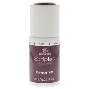 Striplac Peel or Soak - 126 Velvet Red by Alessandro Women 0.27 oz Nail Polish